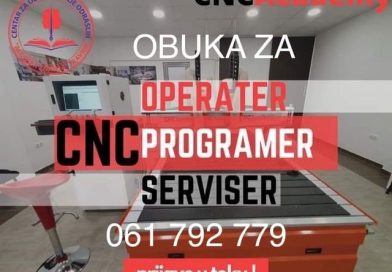 CNC Obuke – nove grupe od 15. Augusta 2024.godine